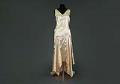 Image of Cream silk satin evening dress, sold by Madame Thiry, ca. 1933